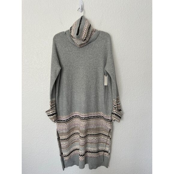 Anthropologie Daily Practice Dress Sweater Detachable Turtleneck Boho NWT Small - Picture 3 of 15